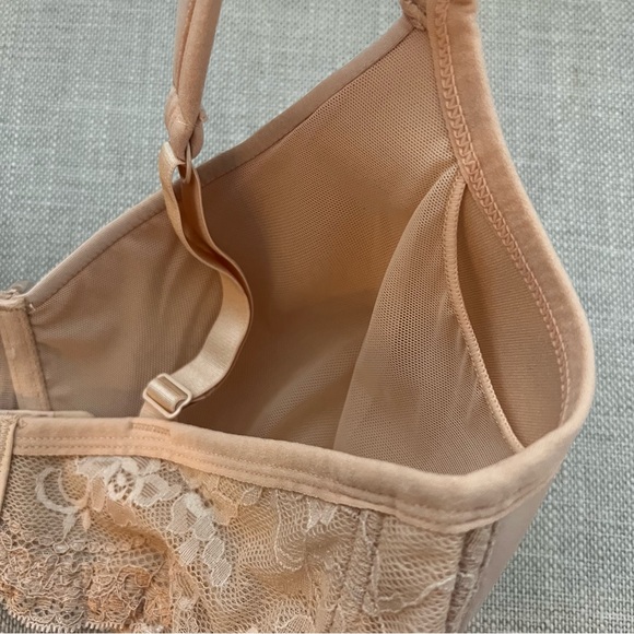 Mastectomy Bra - NATURALWEAR N4024 36C - Wire Free Nude NEW - Picture 6 of 11